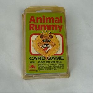 Vintage Kids Animal Rummy 1980’s Mint Condition